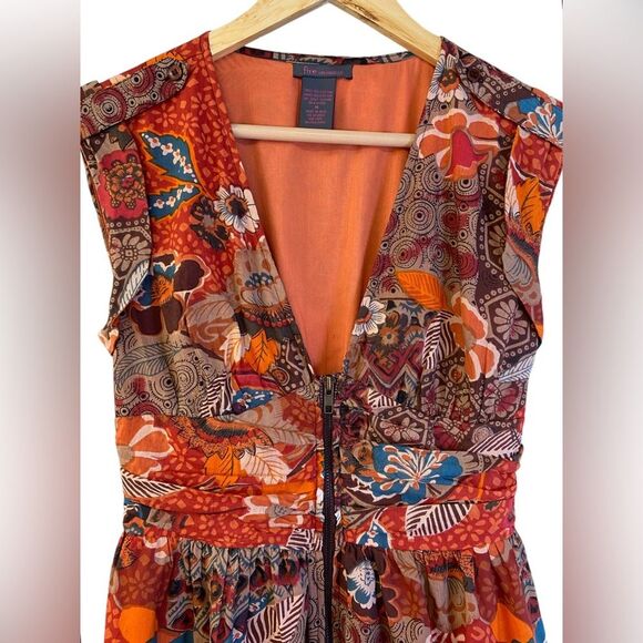 Fire Los Angeles Full Front Zip 100% Cotton Dress. Size Medium - Picture 5 of 11